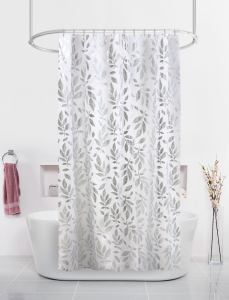 Штора д/ванн 180х200 BT-829985, Серебряные листья