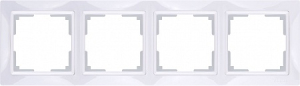 Рамка Snabb Basic Белый 4-х местная W0042001 (10)