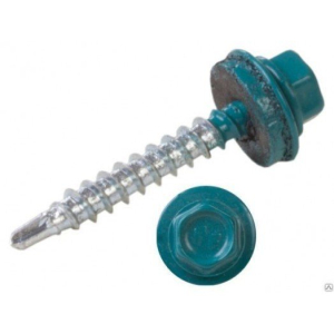 Саморез кровел. 4,8*35(38) RAL 5021 синяя вода (250/3000/4000)