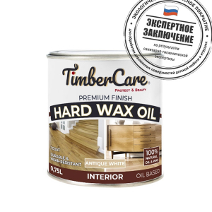 Защитное масло с твердым воском TimberCare Hard Wax Oil (цвет:Орех/English Color),банка 0,75л (4)