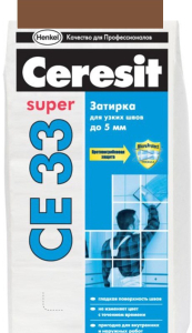 Затирка Ceresit CE 33 2кг Темно-коричневый (12)