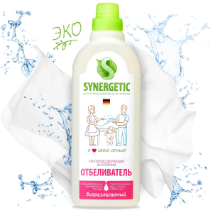 Отбеливатель средство безхлорное для белья и поверхностей SYNERGETIC 1л (8)(_8_)