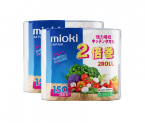 Полотенце бумажное MIOKI 2 рулона Япония (1)