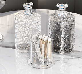 Органайзер для дома круглый "Ice", 67х667х123 мм с крышкой