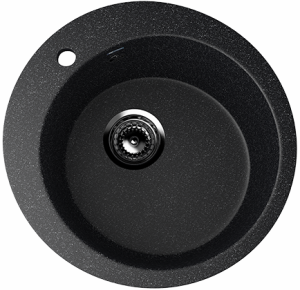 Мойка Ulgran U-405 кругл 495мм черн 308(_1_)