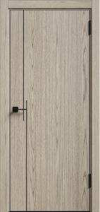 Дверь Комета-3 Латте черный ПГ800 АВС кромка с 2-х сторон