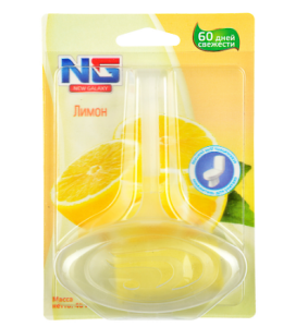 Освежитель для унитаза подвесной "Лимон" 40гр. 1шт, блистер, , шт(__)