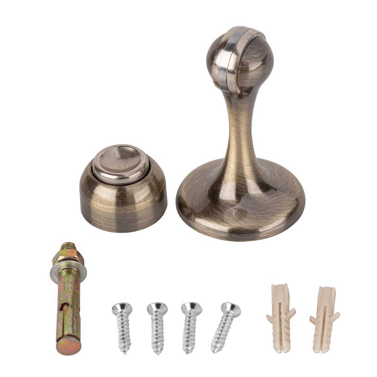 Ограничитель напольный "102" МАГНИТ бронза (10/120