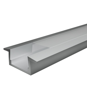 Профиль алюминиевый встраиваемый WOLTA WAP-I-30/6/2000-A серый, 6х30.4х2000 мм (50)