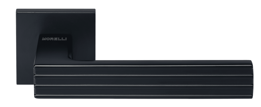 Ручка дверная MH-52-S6 BL, квадр накл 6мм, черный