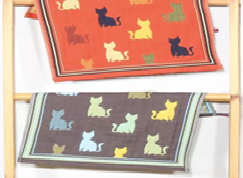 Салфетка кошки разноцв в асс-те 34*40 см хл-к (20)