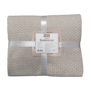 Плед Валенсия Boucle Reps бел-пес, 200х220