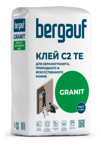 Клей плиточный 25кг для керамогранита и прир.камня  Granit BERGAUF (48)