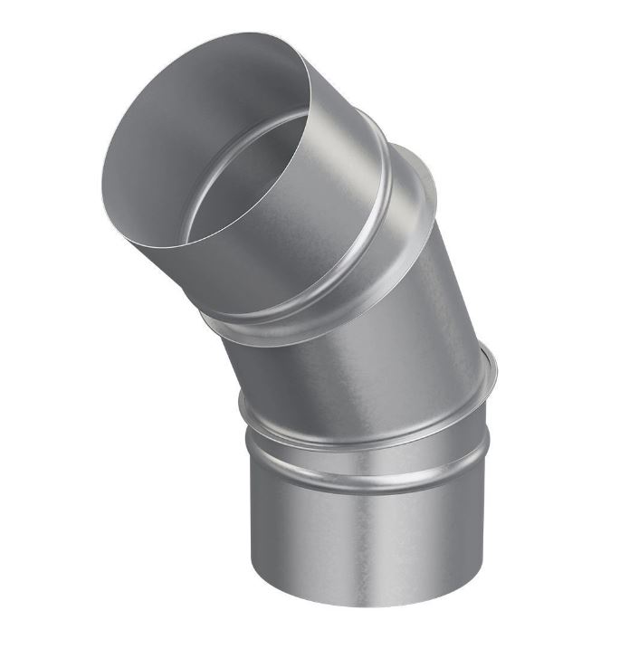 Отвод OTG D100 45° оцинк.сталь ERA PRO (30)