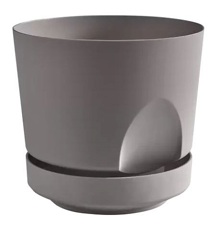 Кашпо "Тренд" (0,8л.) Цв. Серый жемчуг (Арт. КШ-4101)