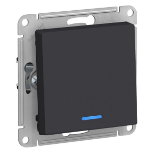Карбон выключатель 1 клав с Подсветкой ATLAS DESIGN (5)
