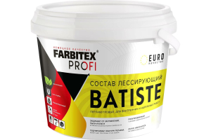 Состав лессирующий полупрозрачный "Batiste" серебро (2.5 л) Farbitex Profi (6)