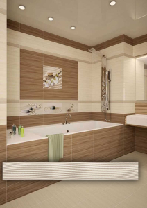 Бордюр Релакс песок беж. 67*500 (уп.12шт)***