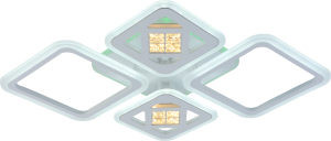 Светильник AU61621/2+2 WH RGB LED Белый 56+8W ПДУ 740*535*75