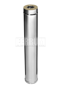 Труба-сэндвич 1,0 м (430/0,8 мм+оц) Ф115/200