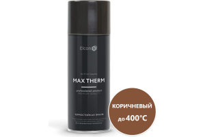 Термостойкая эмаль Elcon коричневая 400 градусов аэрозоль 520 мл (12)