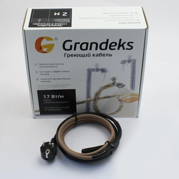 Греющий кабель 17СХЛэ2-8м. Grandeks