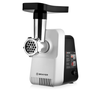 Мясорубка BRAYER 1600BR 1300Вт «Реверс», 2 насадки и толкатель в комплекте(_1_)