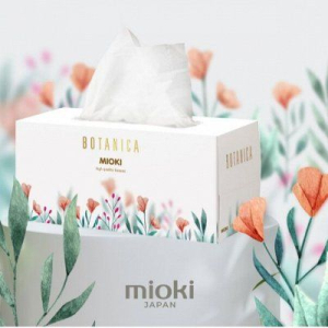 Салфетки бумажные MIOKI 220*190 /220 с цветами Япония (220)