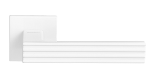 Ручка дверная MH-52-S6 W, квадр накл 6мм, белый (20)