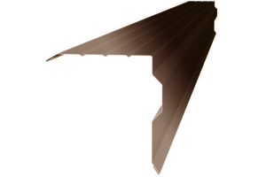 Планка торцевая 90*115*2000 (ВИК-01-8017-0,45) коричневый шоколад