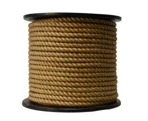 Канат джутовый крученый 12мм (катушка 100)