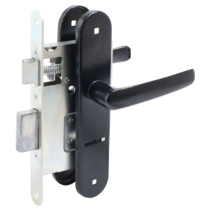 Замок врезной Птимаш ЗВ9-4.08, черный (10)