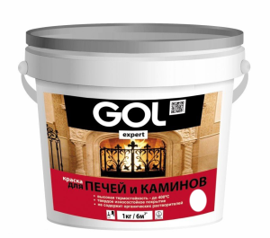 Краска для печей и каминов Белая 3кг GOLexpert (4/192)