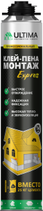 Клей-пена строительно-монтажная 750 мл ULTIMA Express (1/12)