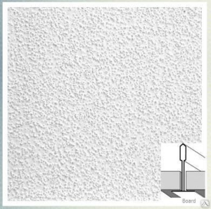 Плита потол OASIS негорючий Board 600 x 600 x 12 мм (уп.20шт=7,2м2)