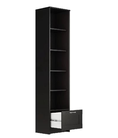 Стеллаж 39х190 СИРИУС  Дуб Венге RU												