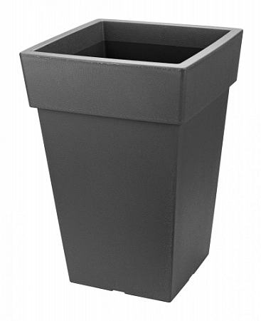 Кашпо "Тубус" 200*200мм 4,5л h290мм вставка Графитовый (3) М3177
