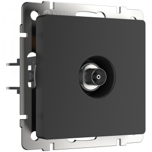 Черный матовый розетка Скрытой установки 1 местная TV оконечная W1183008 Werkel