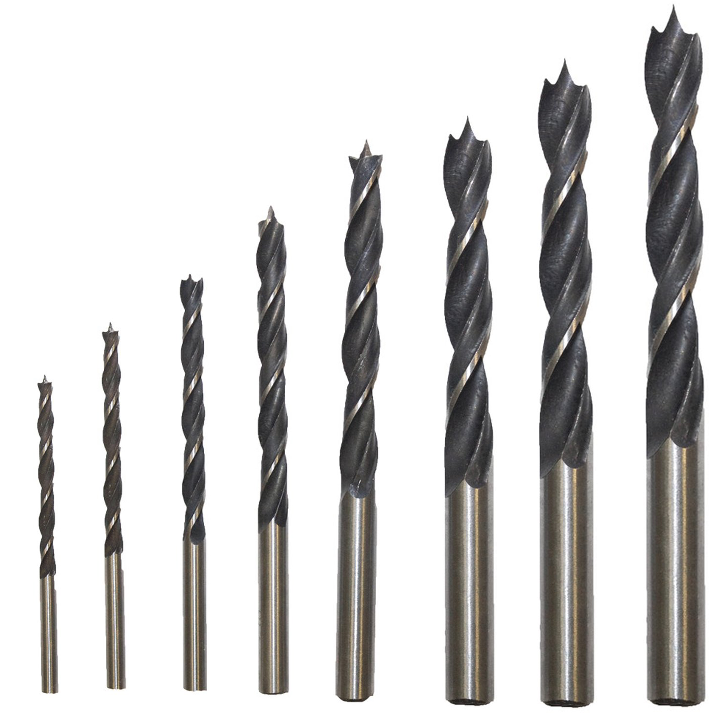 Набор сверел по дереву спиральные 8шт (3,4,5,6,7,8,9,10мм) (1/50)