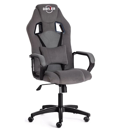 Кресло DRIVER (22) [флок/ткань, серый/серый, 29/TW-12]																