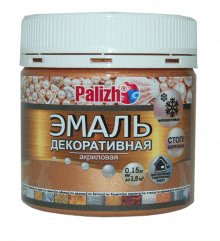 Эмаль декоративная акриловая "Palizh" 0,15кг, бронза (12)