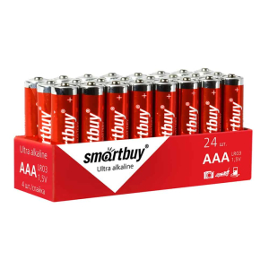 Батарейка алкалиновая Smartbuy AAA/LR03/4S (48/480) (1 шт в блист) (480)