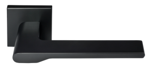 Ручка дверная MH-53-S6 "Mercury", BL, квадр накл 6мм,черный (20)