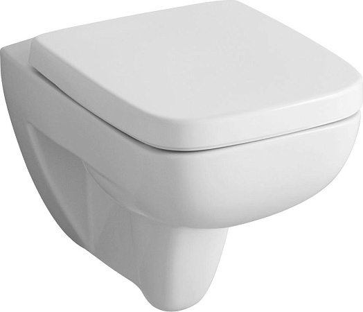 Унитаз подвесной RENOVA PLAN, 4,5/6л, Rimfree, квадратный /54/ + сиденье(_1_)
