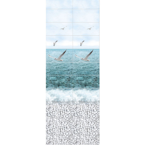 Панель ПВХ Море  панно чайки 0,25*2.7м (12)