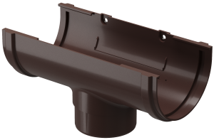 Воронка желоба, шоколадный  GL Standart 120/87 ПВХ (20)