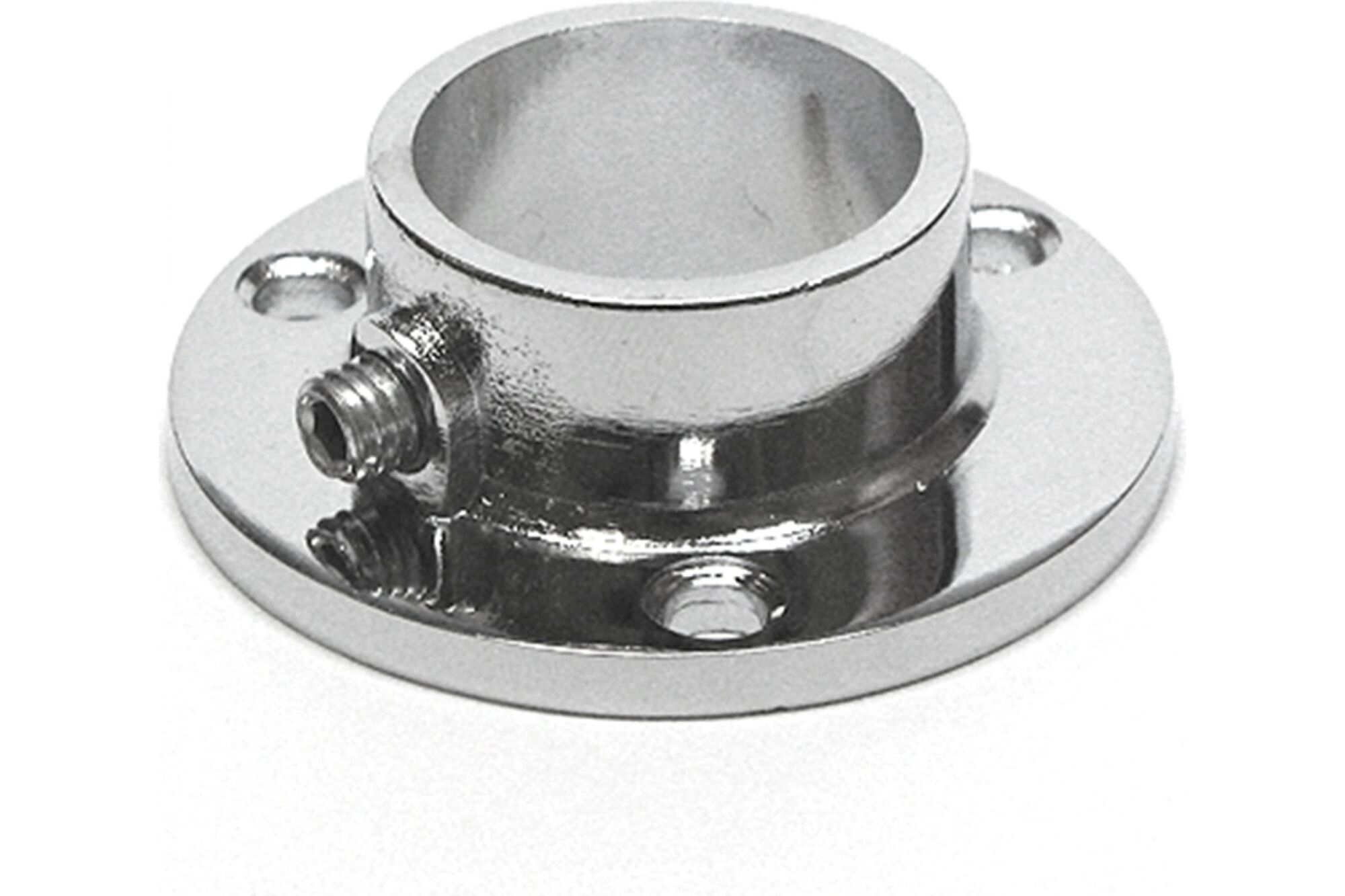 Держатель для трубы 25 мм с фиксатором усиленный Tech-Krep, хром (1 шт) (5)