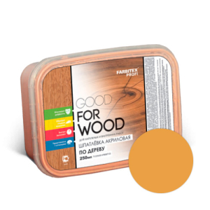 Шпатлевка акриловая по дереву Сосна 0,4 кг. Farbitex Профи Good For Wood (12)