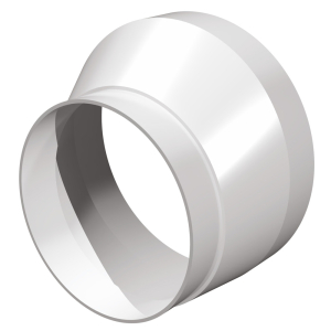 Соединитель эксцентриковый круглого воздуховода с круглым пластик D100/125 (12)