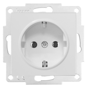 Матовое серебро розетка с/з VESNA (10)